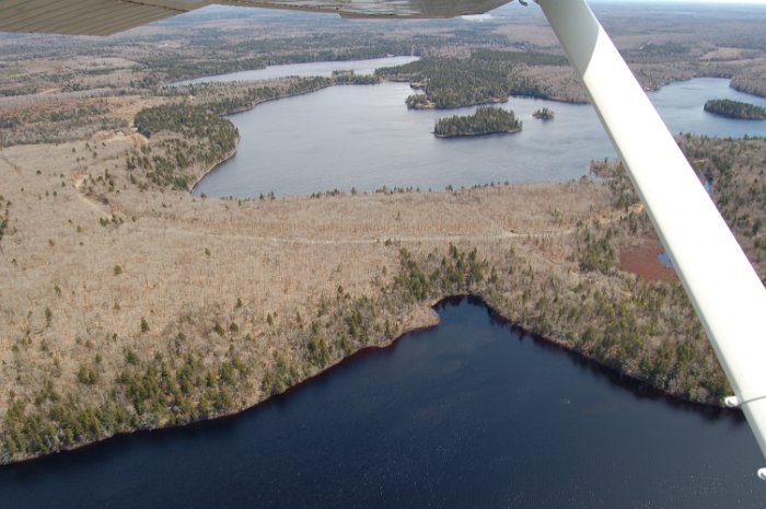 Immobilien Kanada Four Island Lake Flug April 2013 (33)